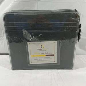 Clara Clark Premier 1800 Collection Deluxe Sheet Set - Full Size - Charcoal Gray